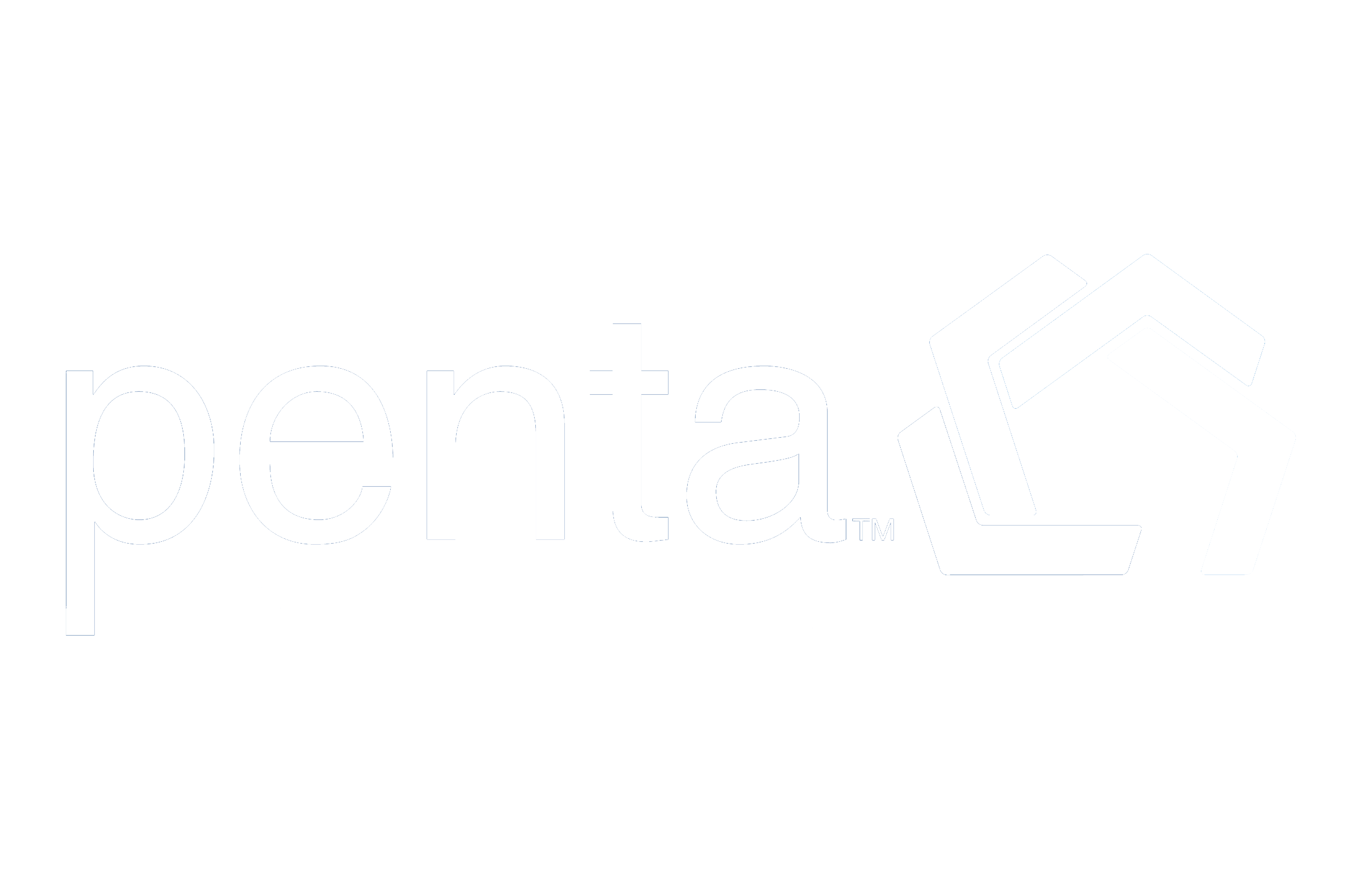 Penta Logo A3 white